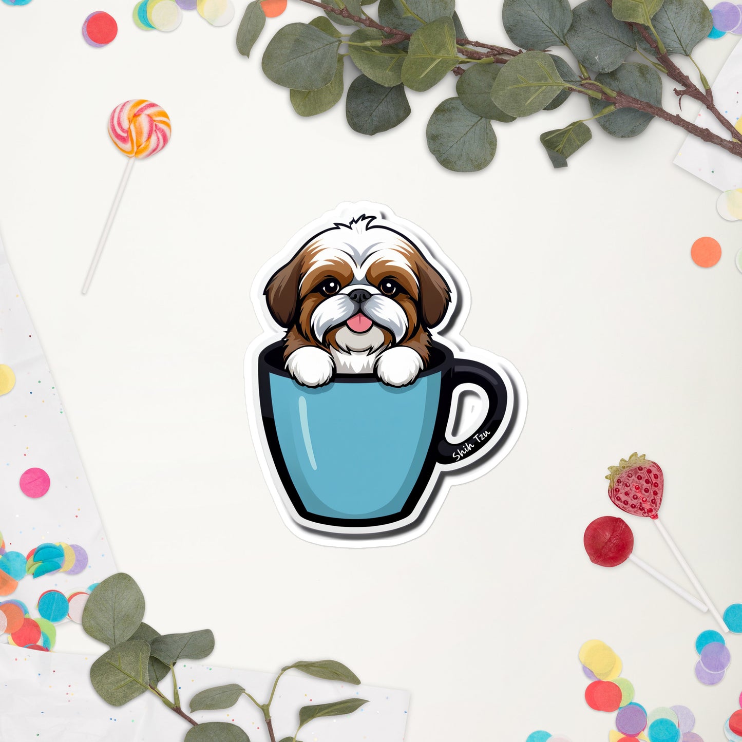 Shih Tzu Bubble-free sticker