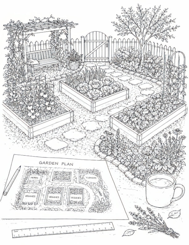 Your Vegetable Gardening for Women Colouring Book