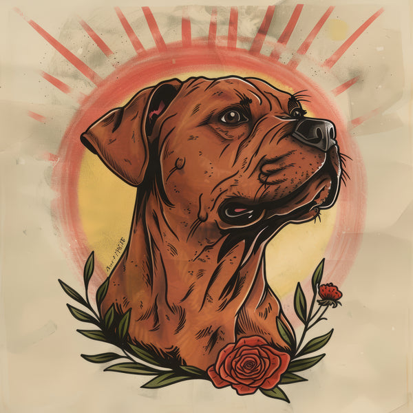 Boxer Tattoo Poster Print