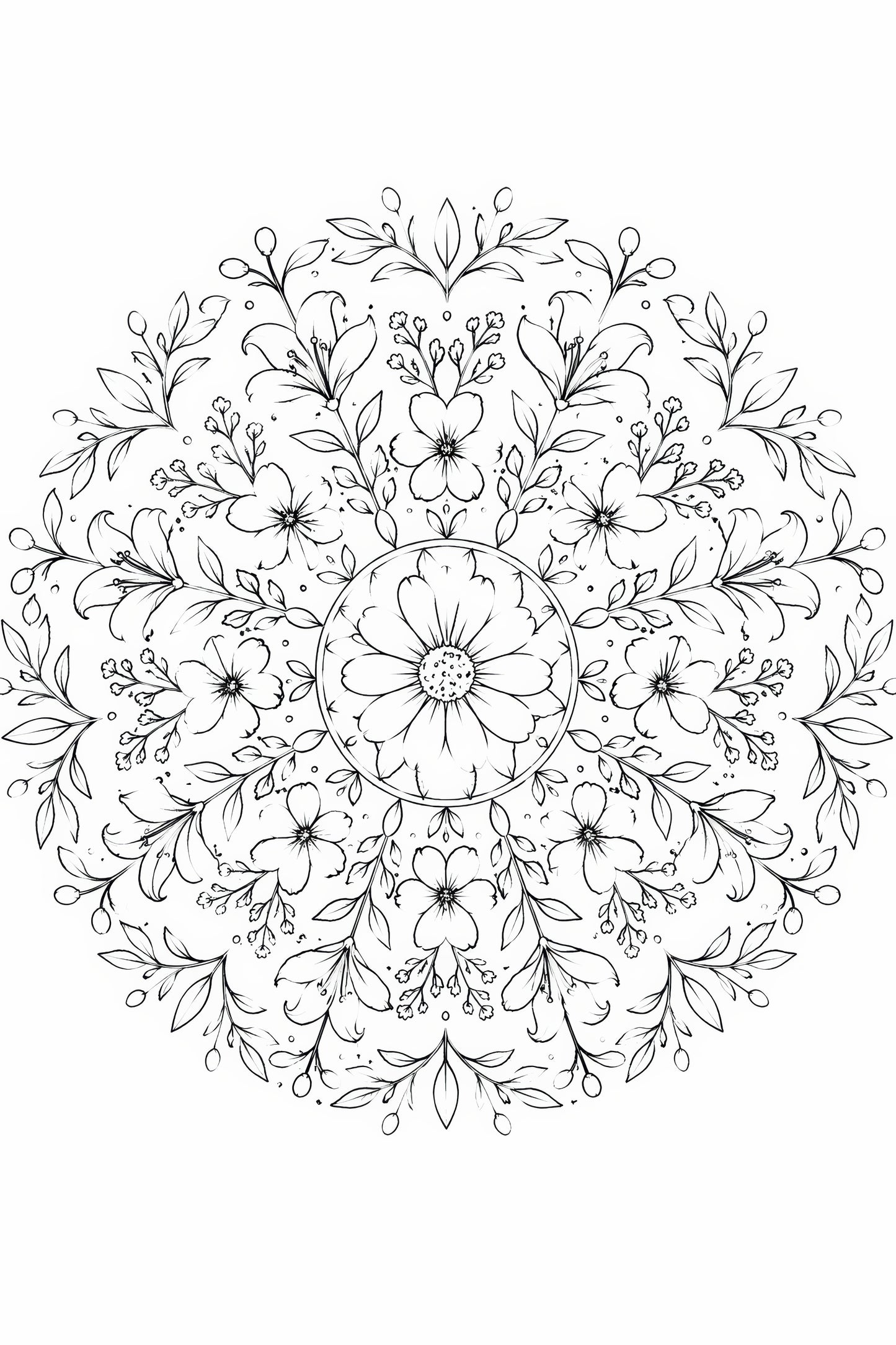Floral Mandala-12 x 18 x 300