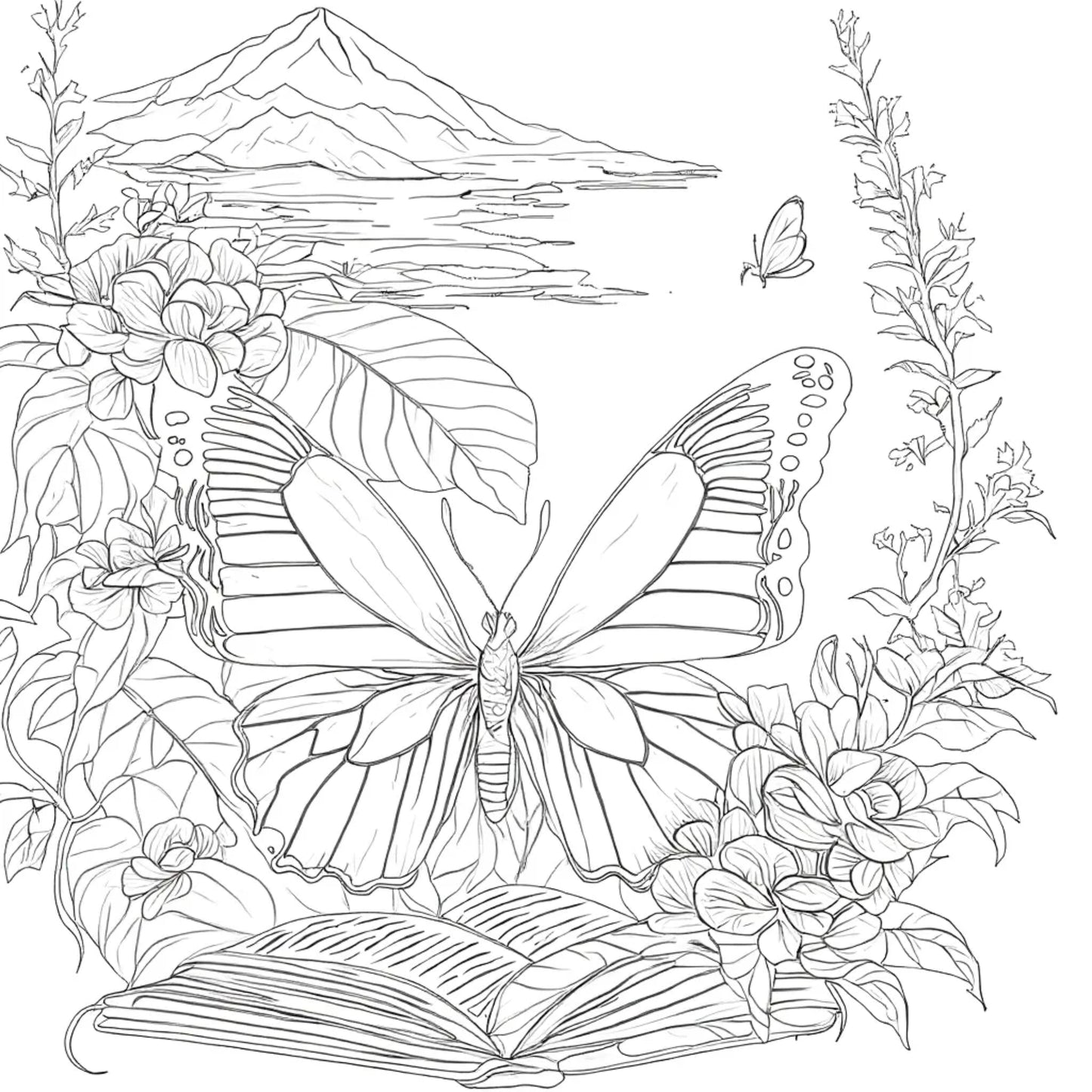 Learned Pink Butterfly-12x12x300