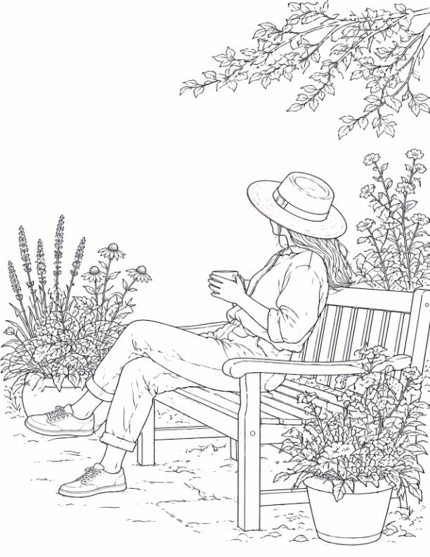Your Vegetable Gardening for Women Colouring Book