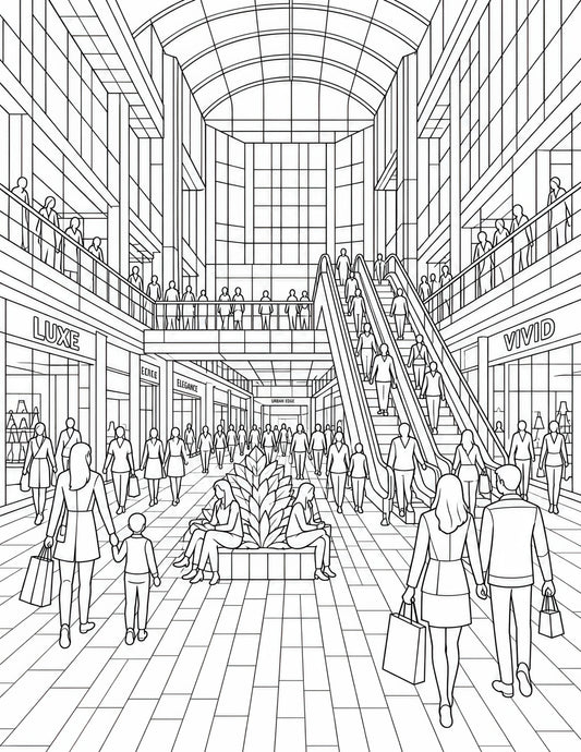 Shopping Centre Stained Glass-8.5x11x300