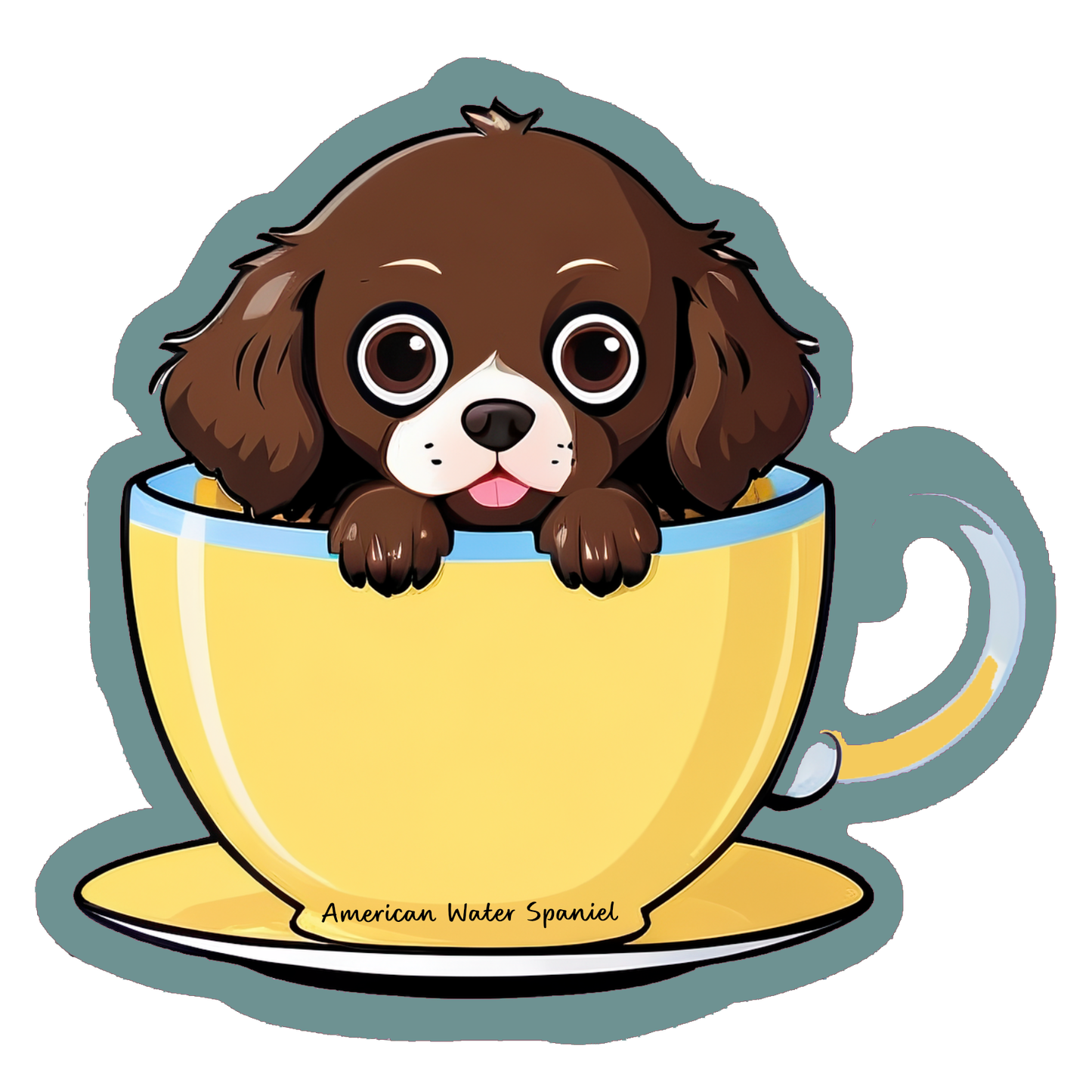 American Water Spaniel Bubble-free stickers