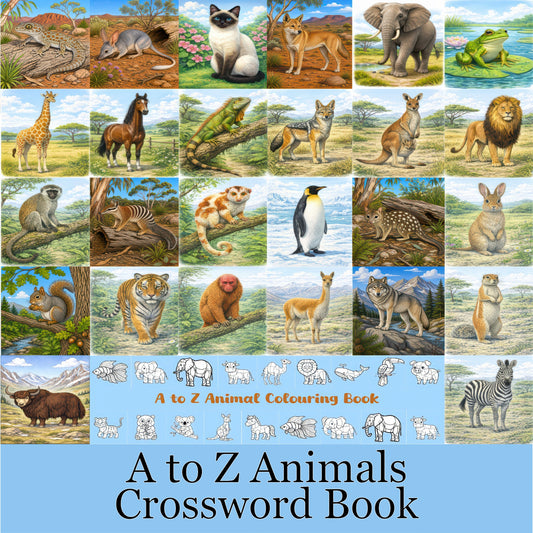 Your A to Z Animals Crossword Puzzle Book