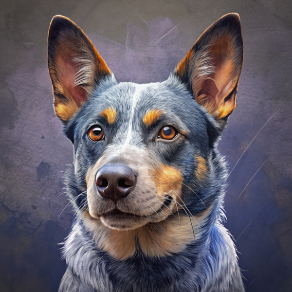Australian Cattle Dog White glossy mug