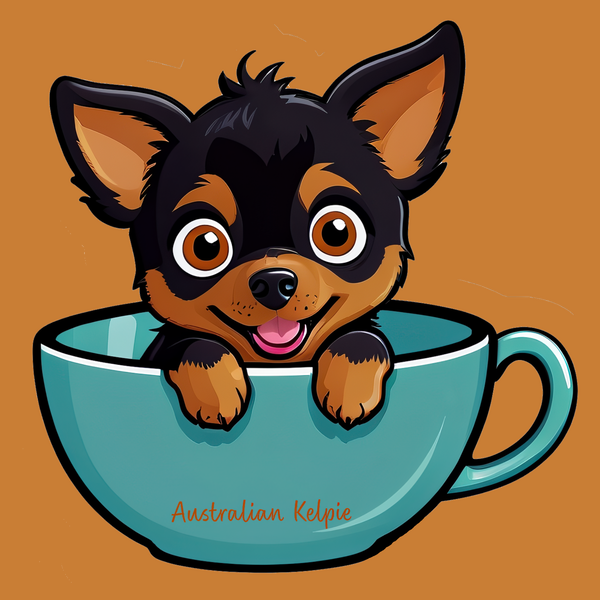 Australian Kelpie Bubble-free stickers
