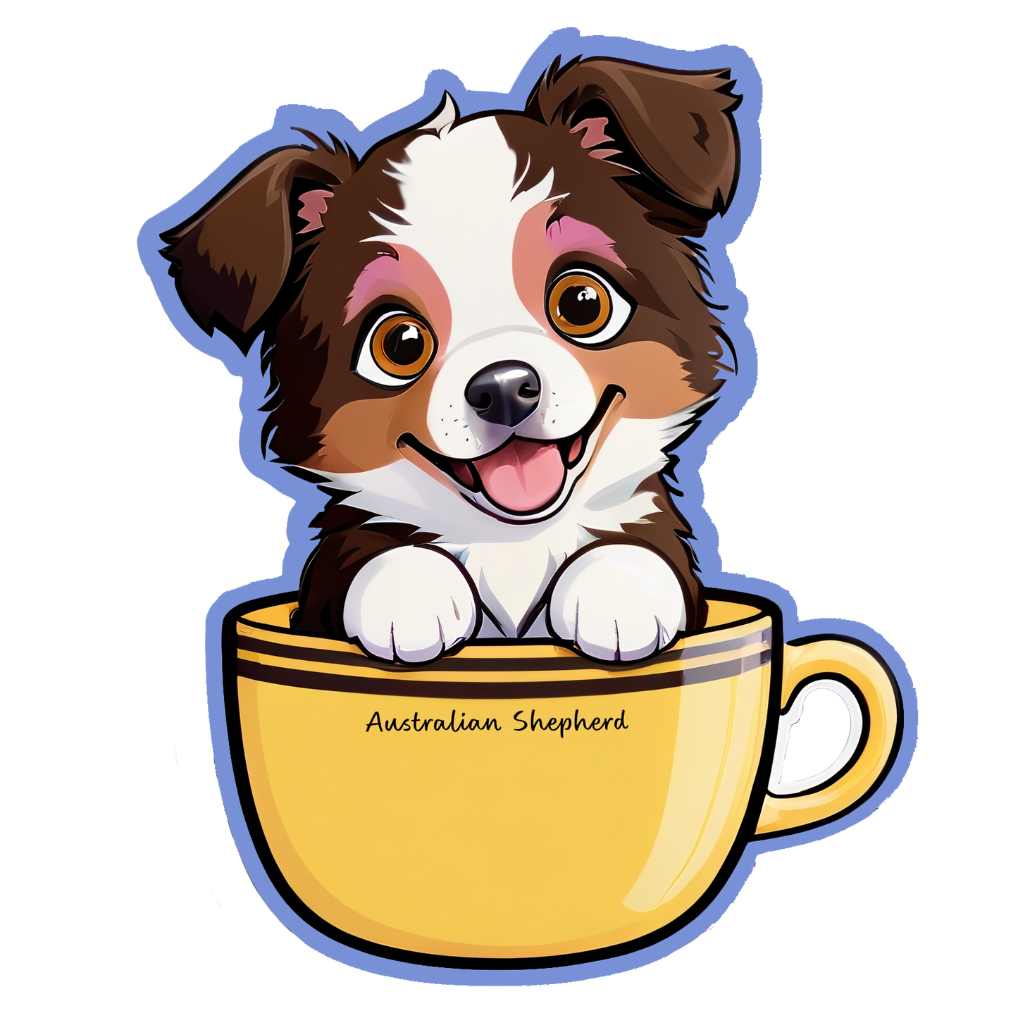 Australian Shepherd Bubble-free sticker