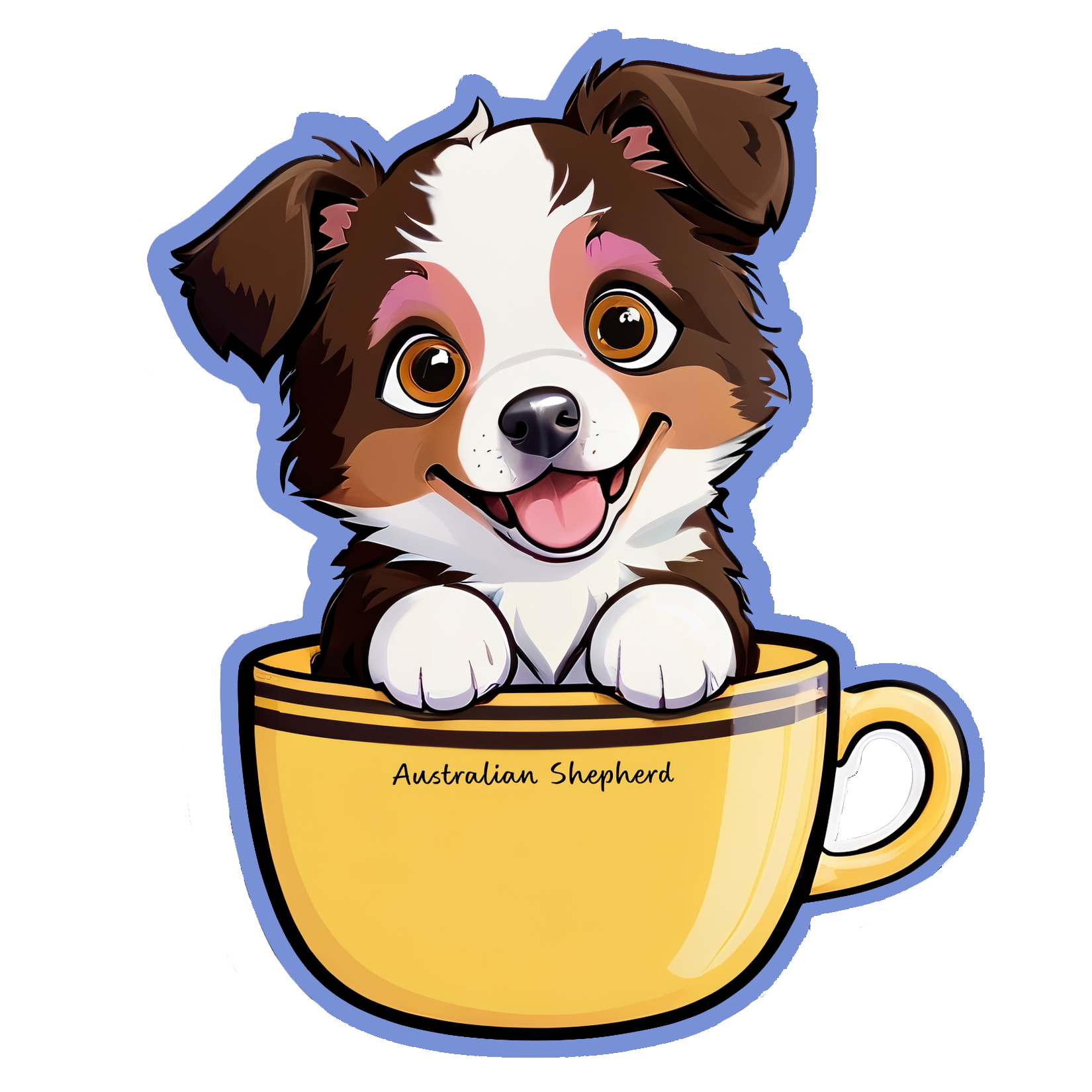 Australian Shepherd Bubble-free sticker