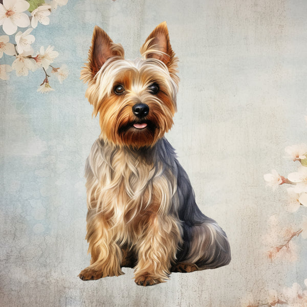 Australian Terrier white glossy mug