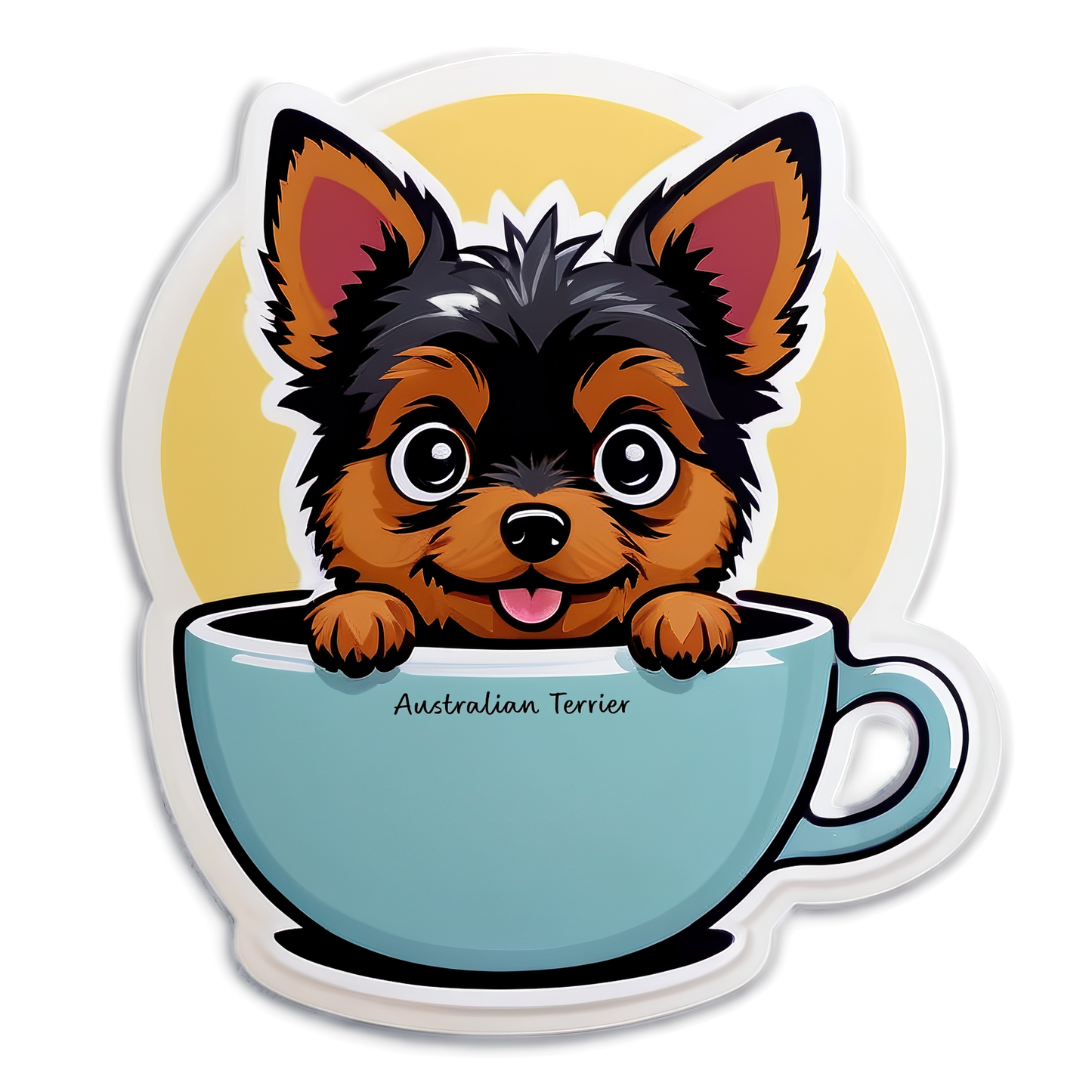 Australian Terrier Bubble-free stickers