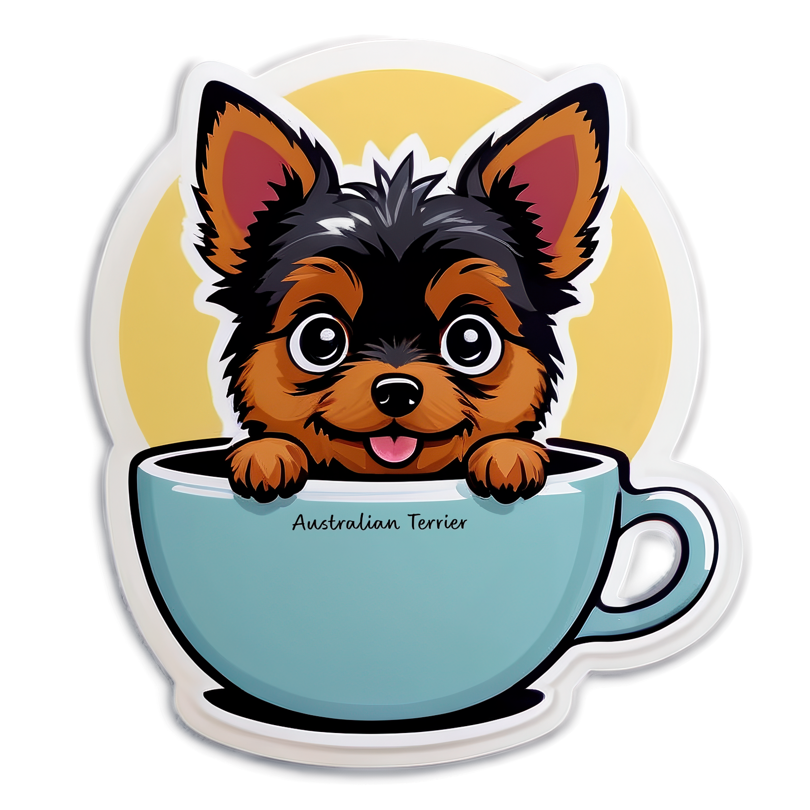 Australian Terrier Bubble-free stickers