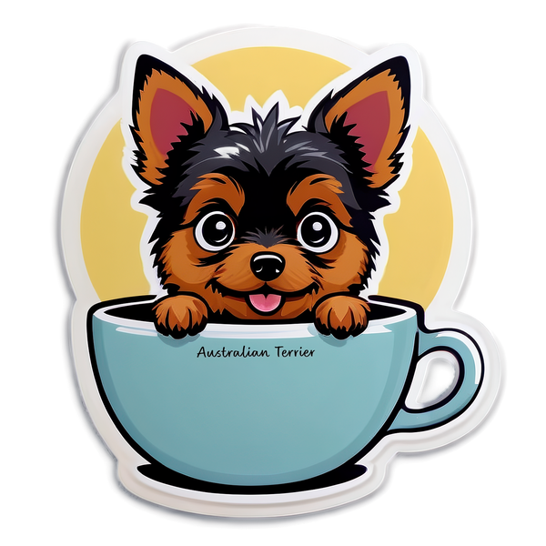 Australian Terrier Bubble-free stickers