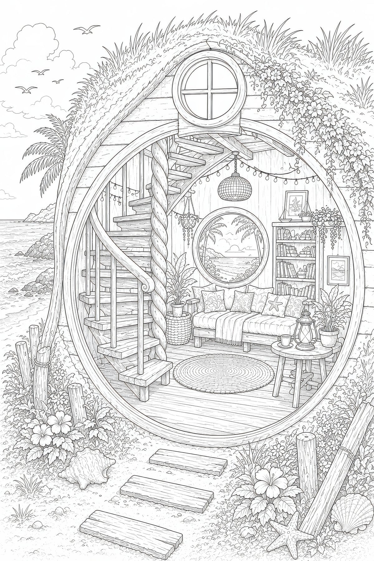 Your Cosy Insides-30 Tiny Homes & Cabins Colouring Book