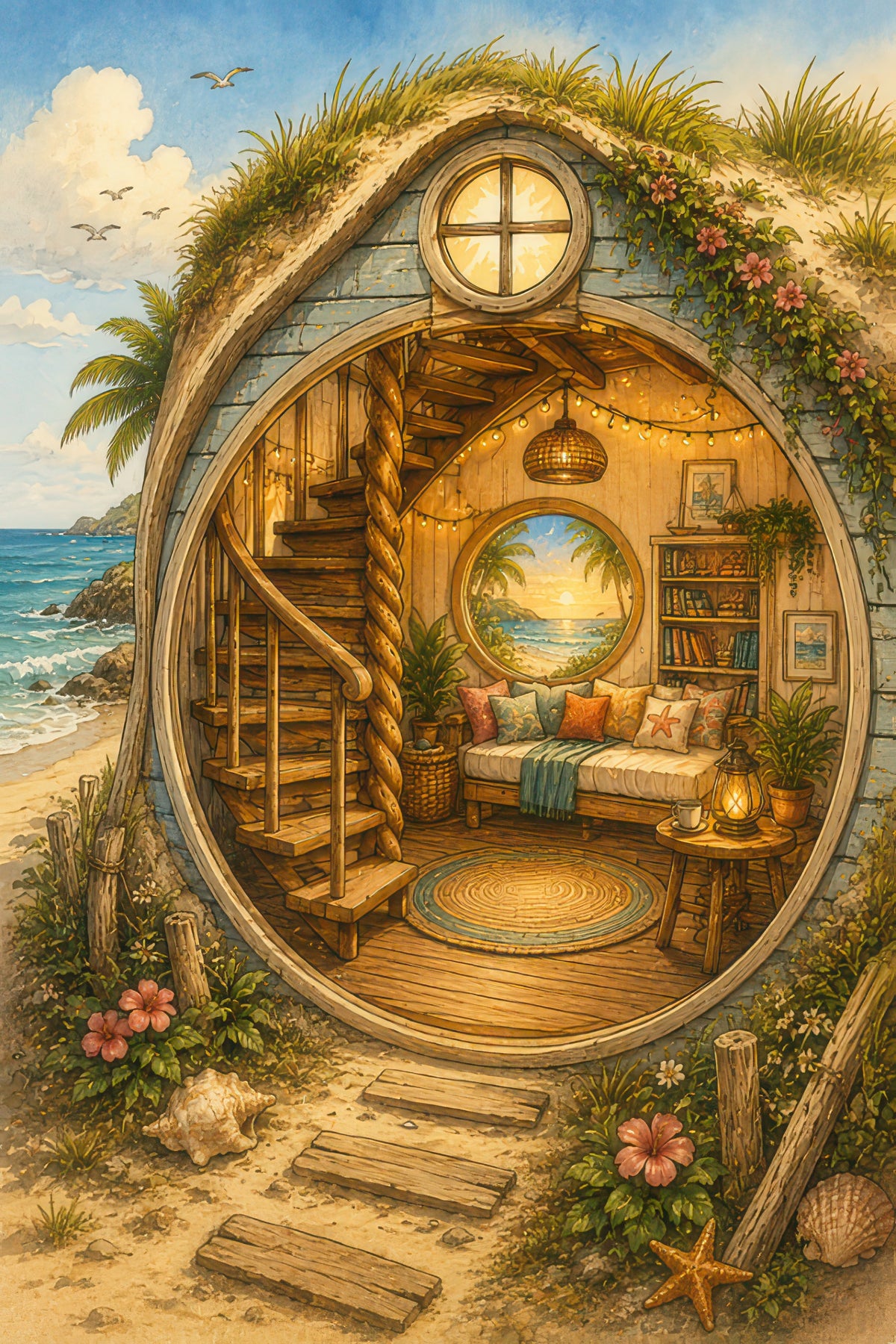 Your Cosy Insides-30 Tiny Homes & Cabins Colouring Book
