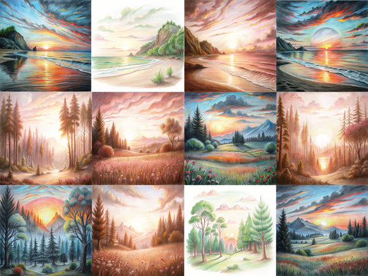 Beach Forest Meadow Throw Blanket