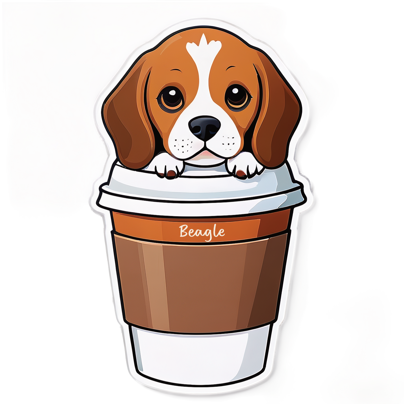 Beagle Bubble-free sticker