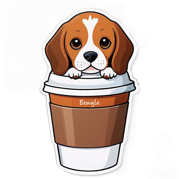 Beagle Bubble-free sticker