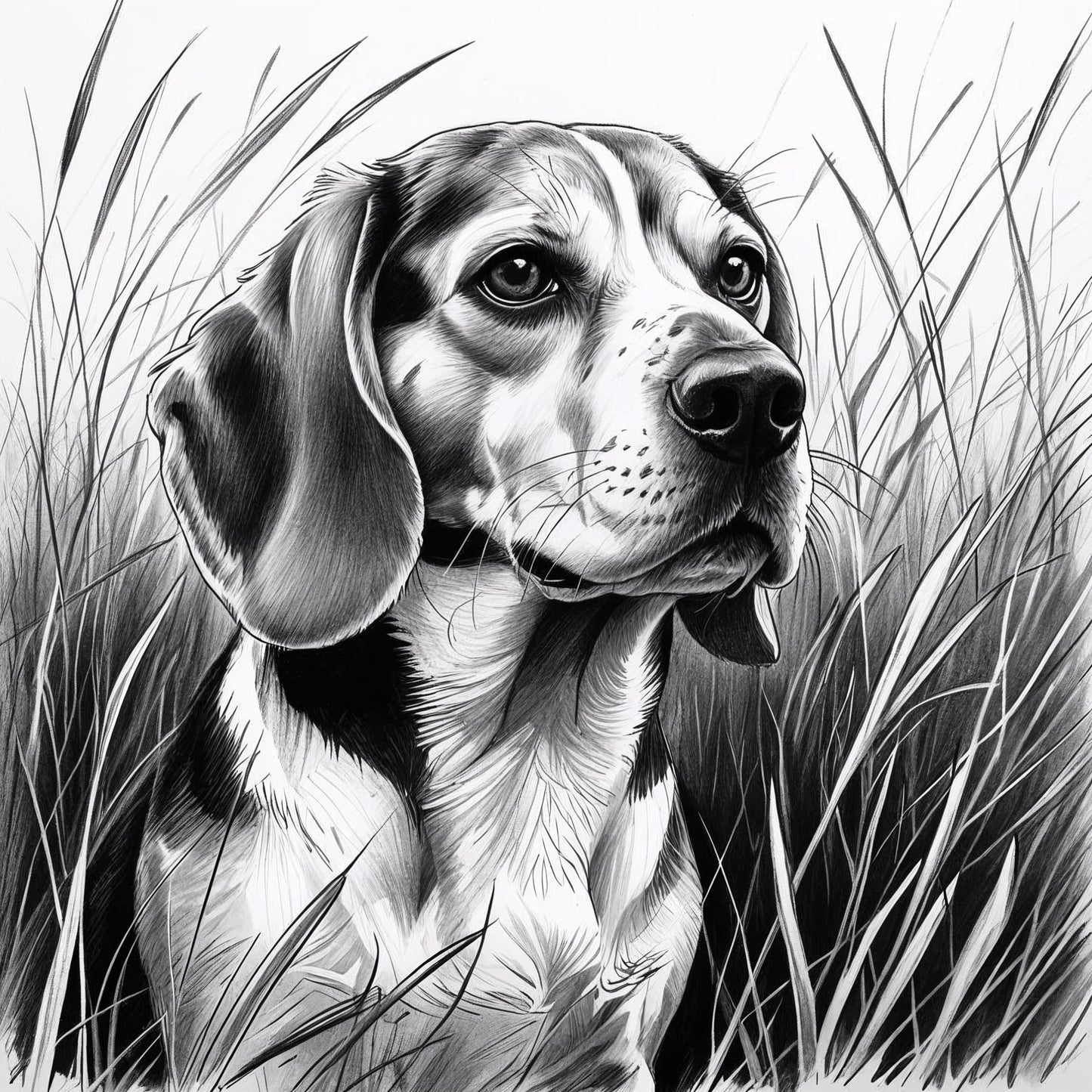 Beagle White glossy mug