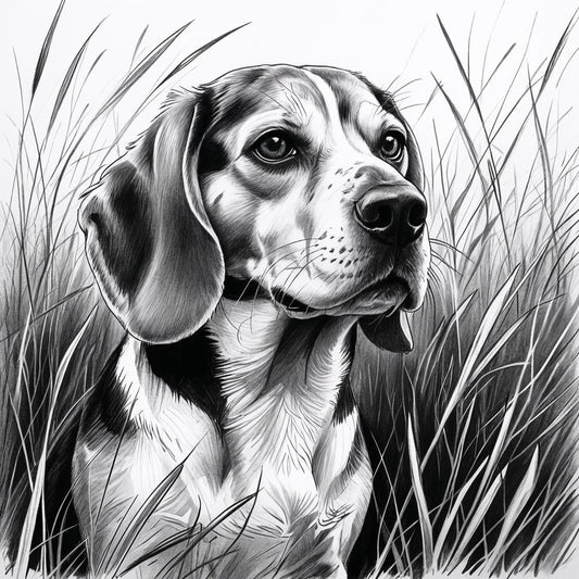 Beagle White glossy mug