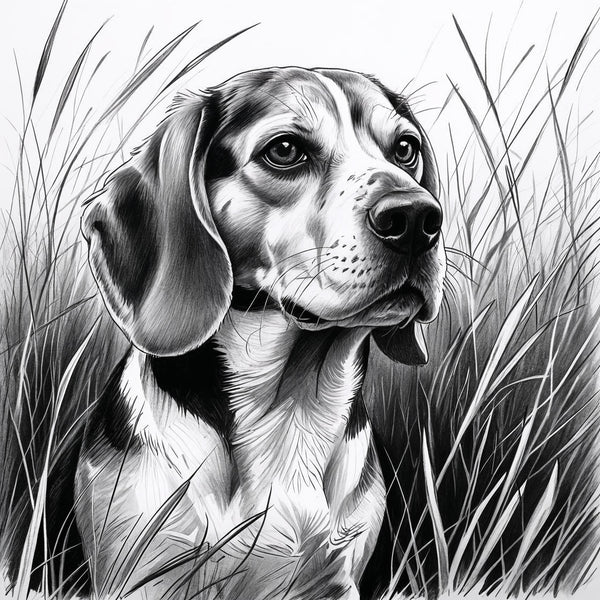 Beagle White glossy mug