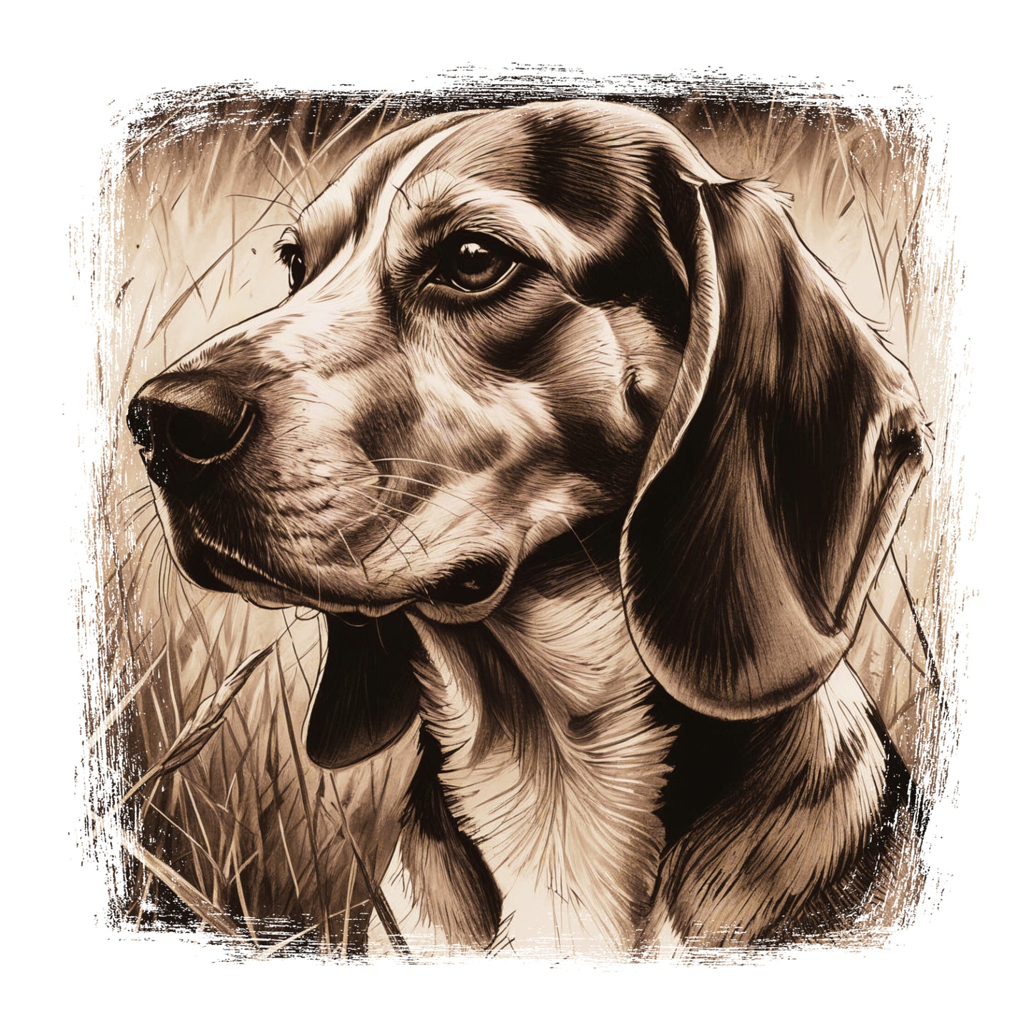 Beagle White glossy mug