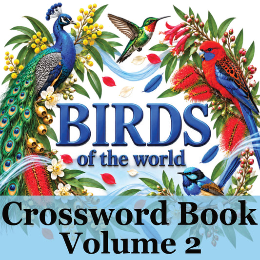 Your 20 Colourful Birds of the World Crossword Puzzle Book Volume 2