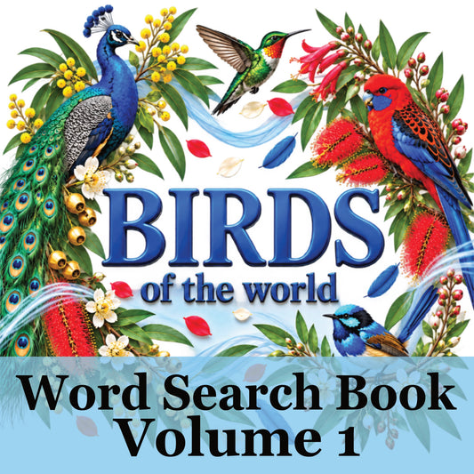 Your 20 Colourful Birds of the World Word Search Book Volume 1