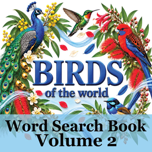Your 20 Colourful Birds of the World Word Search Book Volume 2