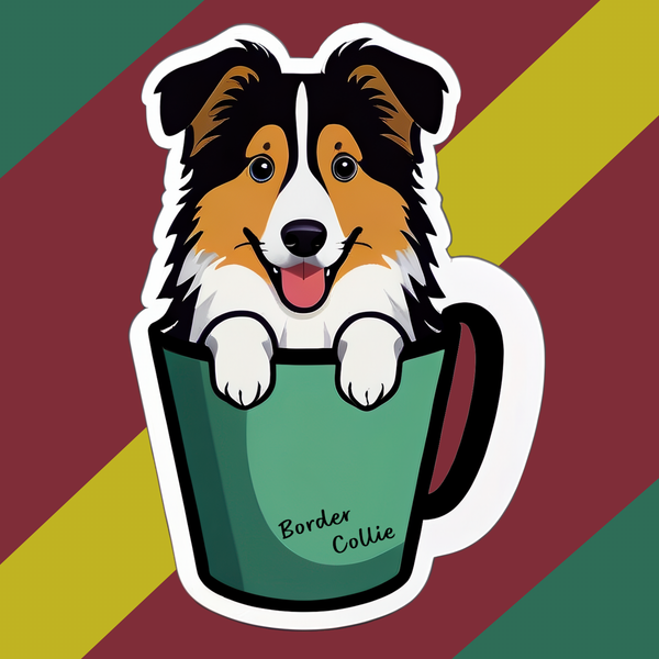 Border Collie Bubble-free sticker