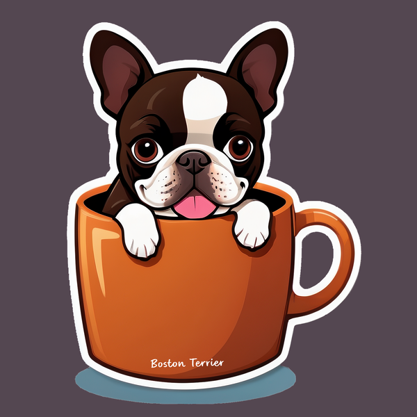 Boston Terrier Bubble-free stickers
