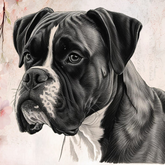 Boxer white glossy mug