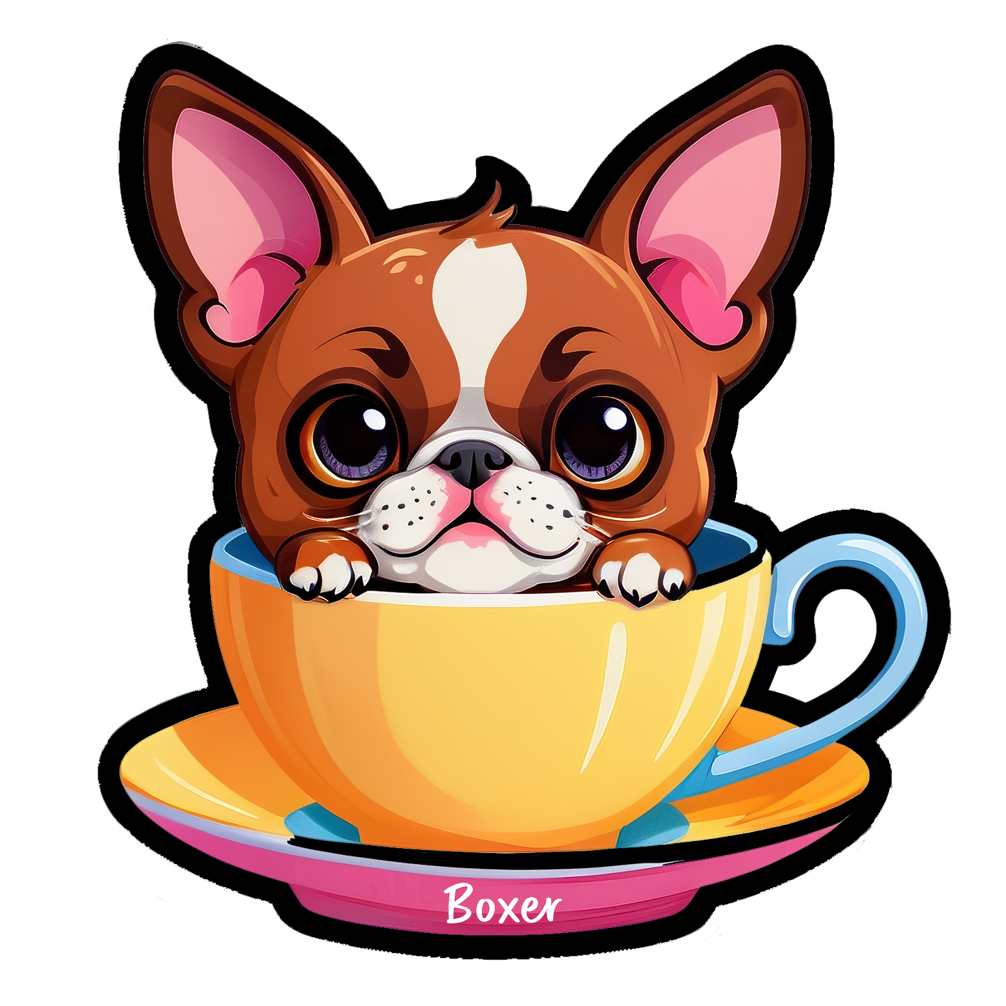 Boxer Bubble-free sticker
