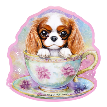 Cavalier King Charles Spaniel Bubble-free sticker