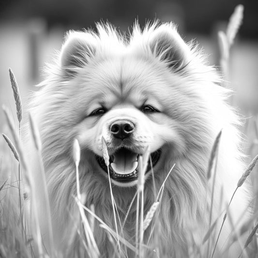 Chow Chow White glossy mug