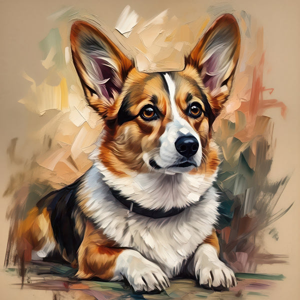 Corgi 9 Painting Poster Print