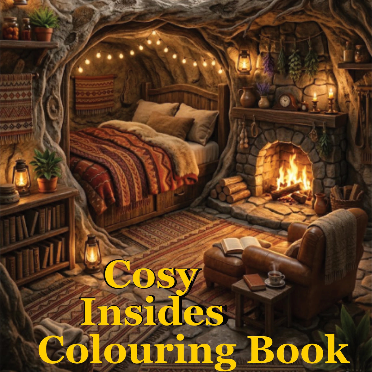 Your Cosy Insides-30 Tiny Homes & Cabins Colouring Book