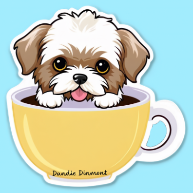 Dandie Dinmont Bubble-free stickers