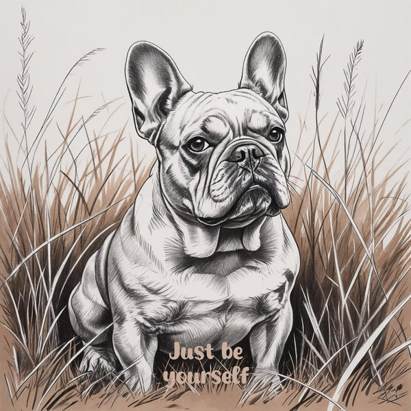 French Bulldog White glossy mug