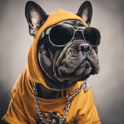 Frenchie Gangsta Poster Print