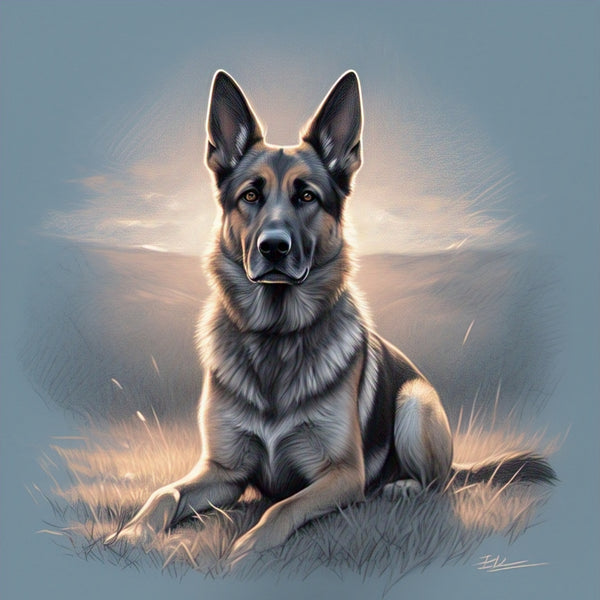German Shepherd Thin Canvas