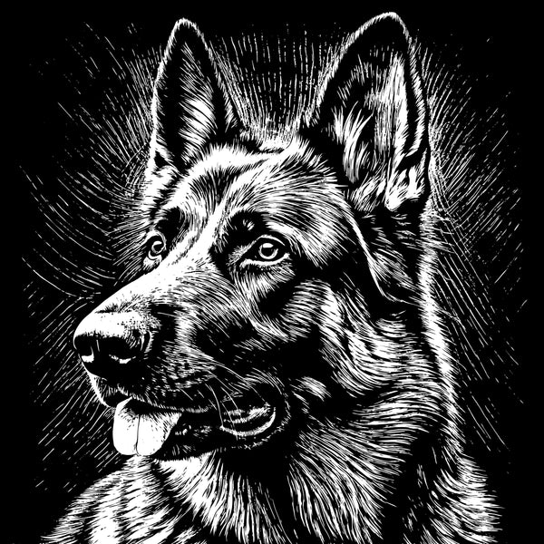 German Shepherd Throw Pillow