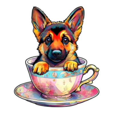 German Shepherd Bubble-free sticker
