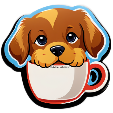 Golden Retriever Bubble-free sticker