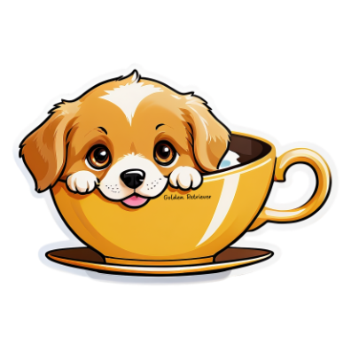 Golden Retriever 2 Bubble-free sticker