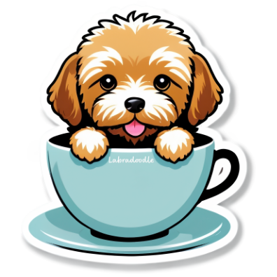 Labradoodle Bubble-free stickers