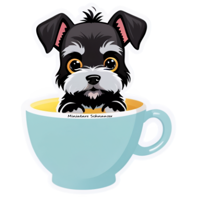 Miniature Schnauzer Bubble-free sticker