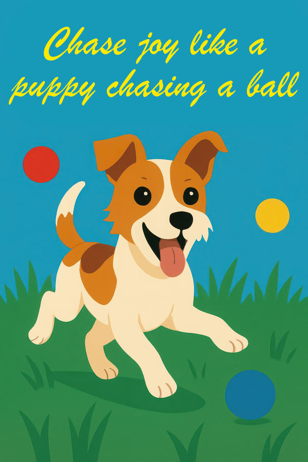 White Bull Terrier Poster