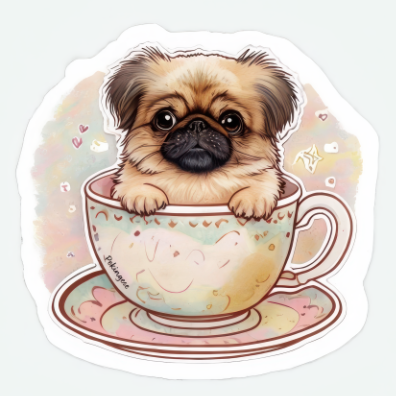 Pekingese Bubble-free sticker
