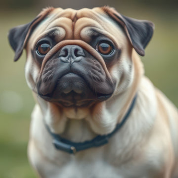 Pug white glossy mug